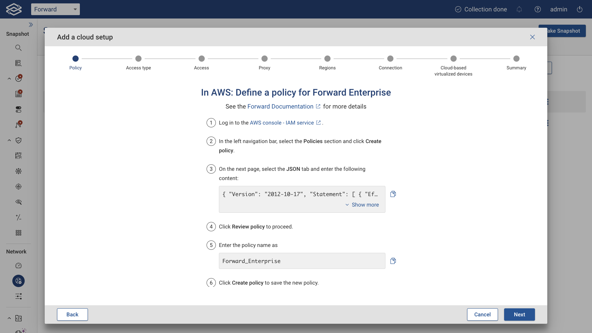 AWS Define Policy