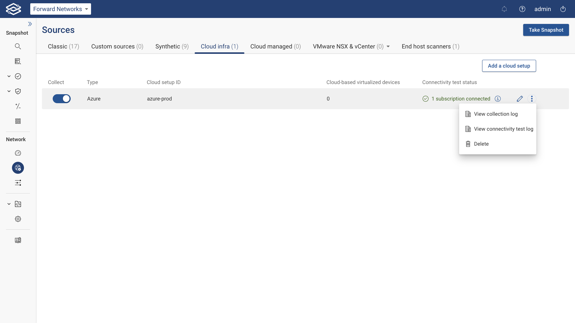 Azure Delete setup