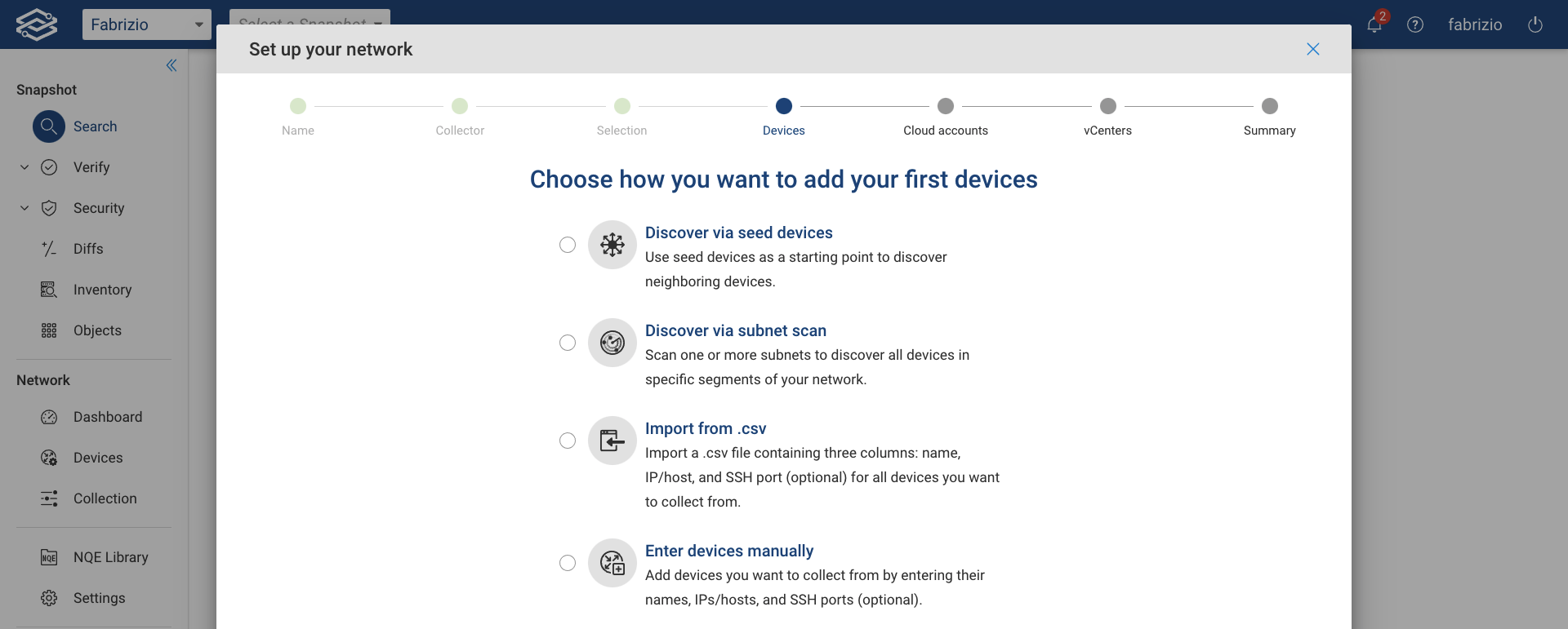 Guided Setup Devices