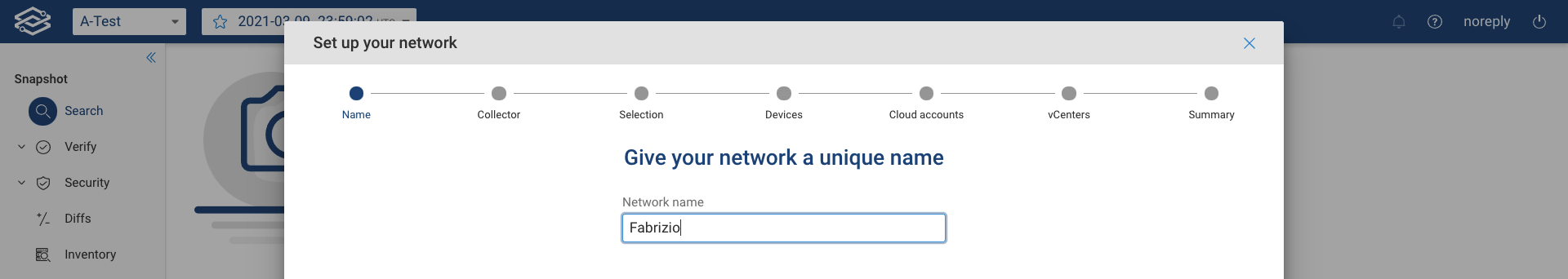 Guided Setup Name