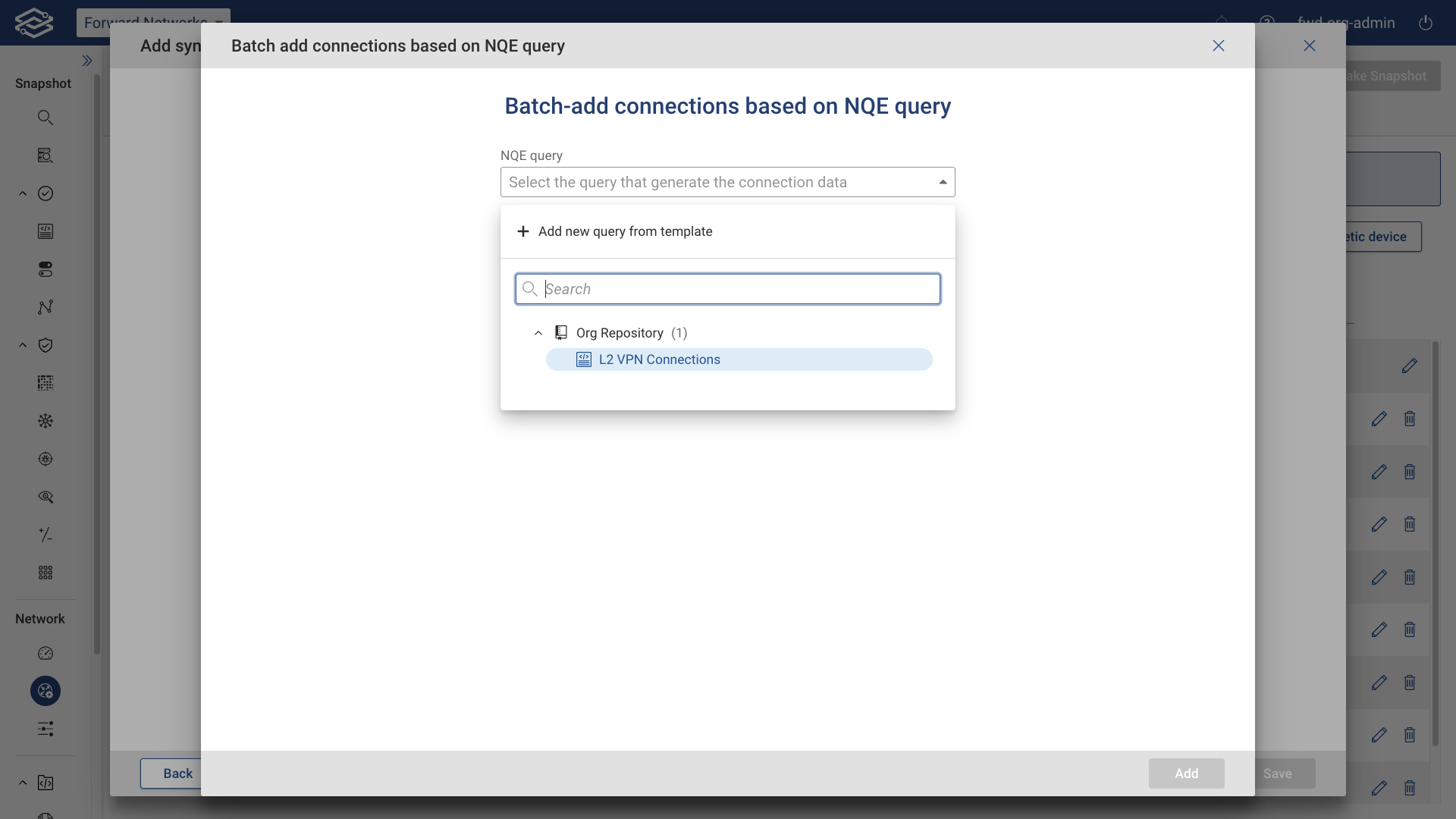 Add NQE connections