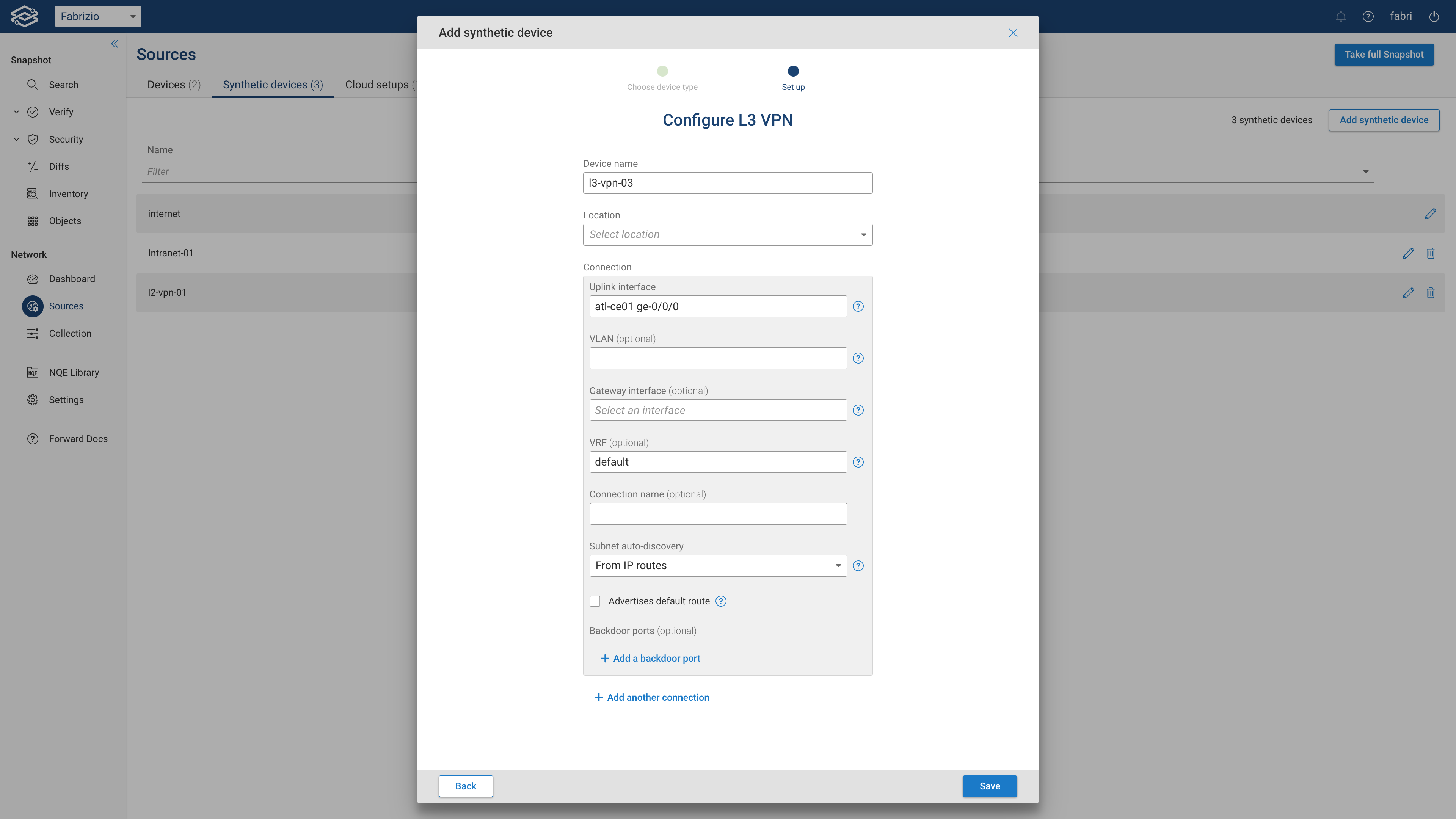 Configure L3 VPN