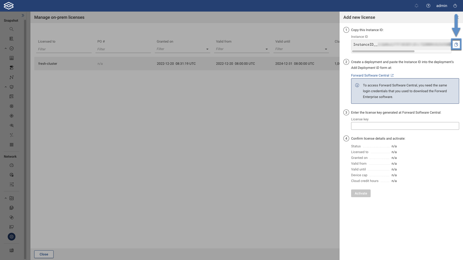 Copy License ID