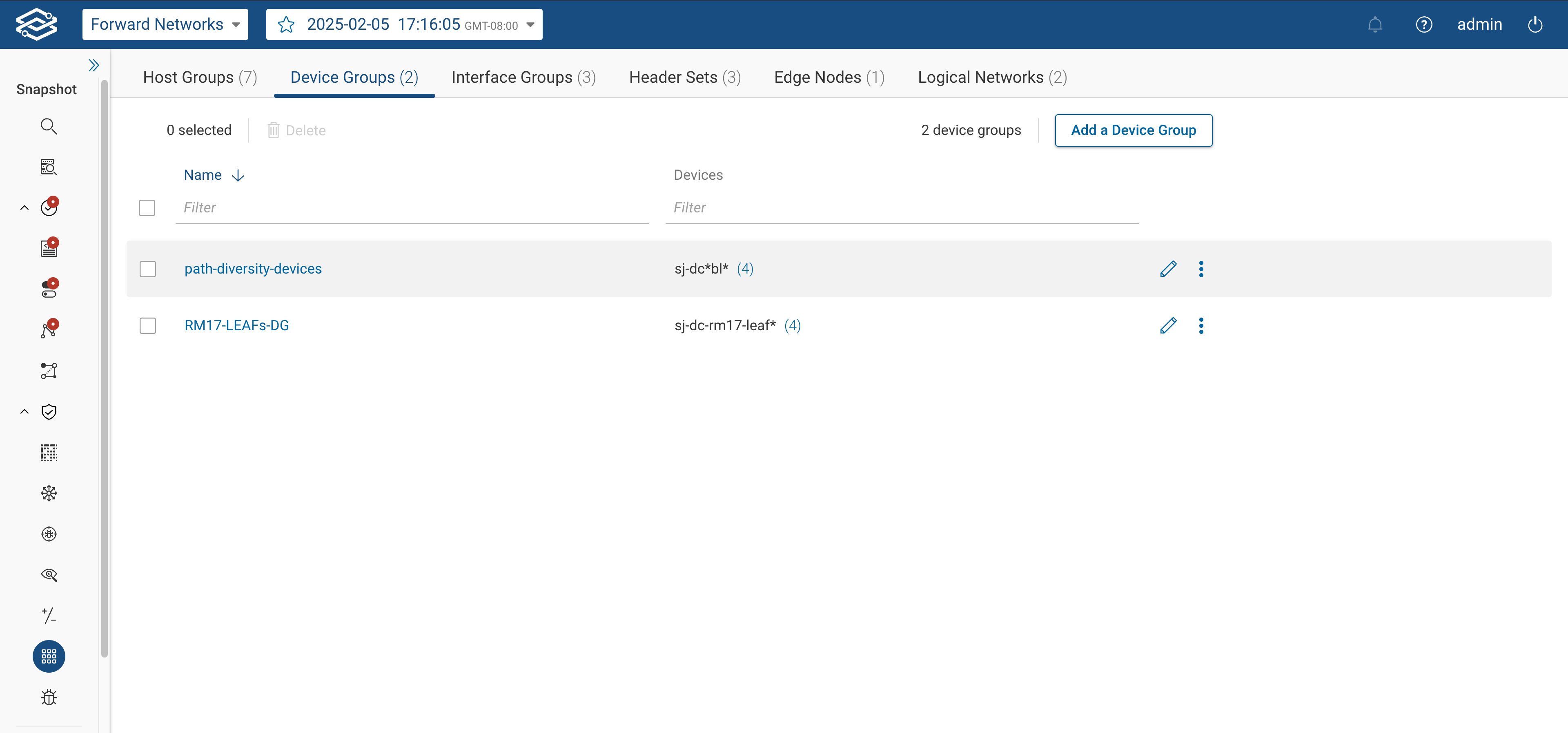Objects Device Group