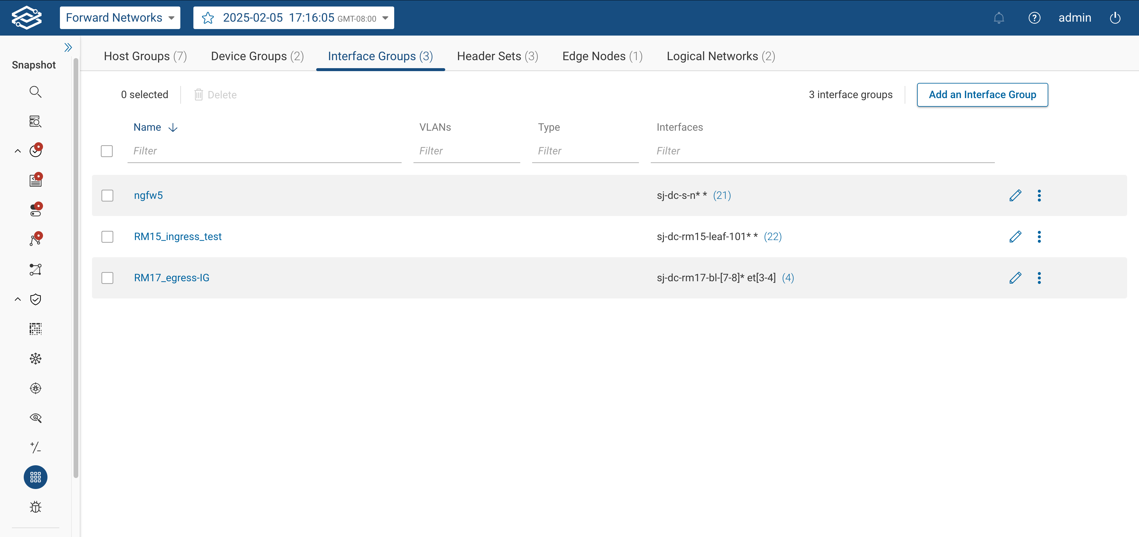 Objects Interface Group