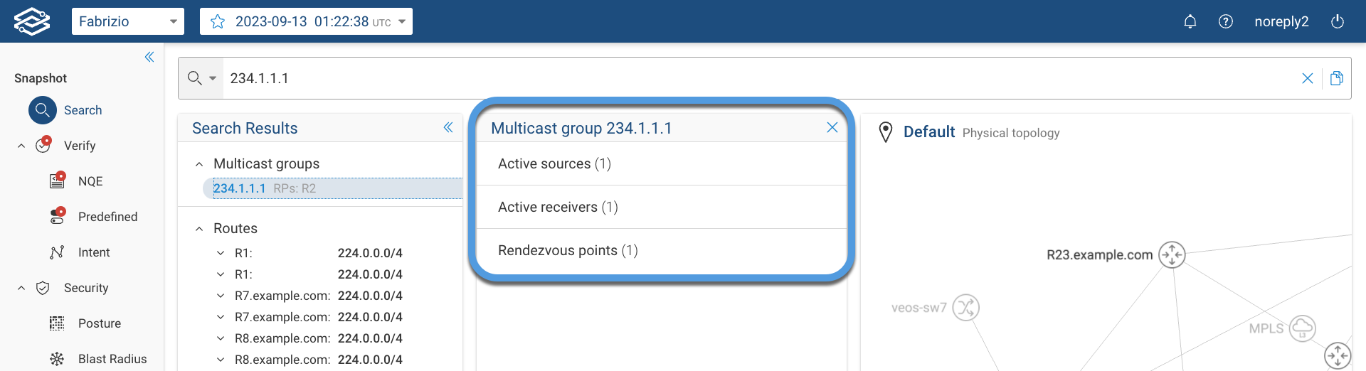 Multicast Group Card