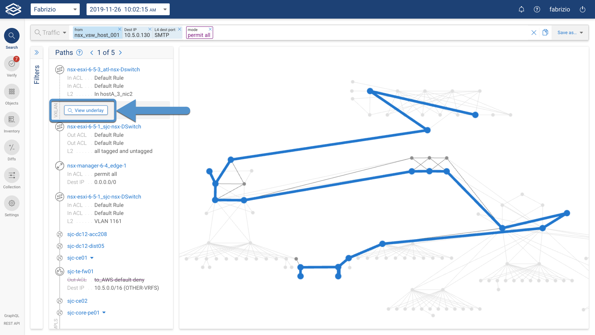 Search Overlay Path
