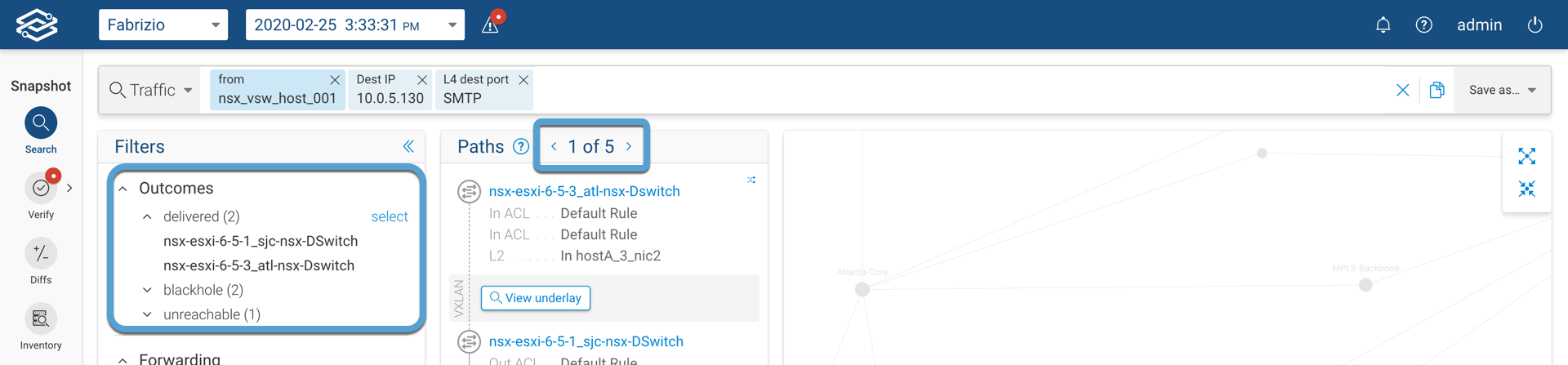 Path Analysis Status Filter