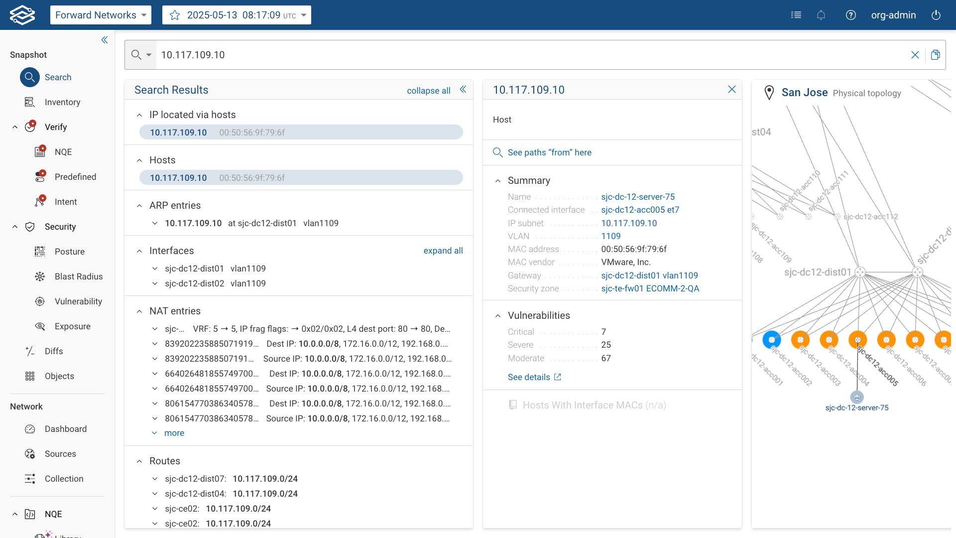 Search IP address