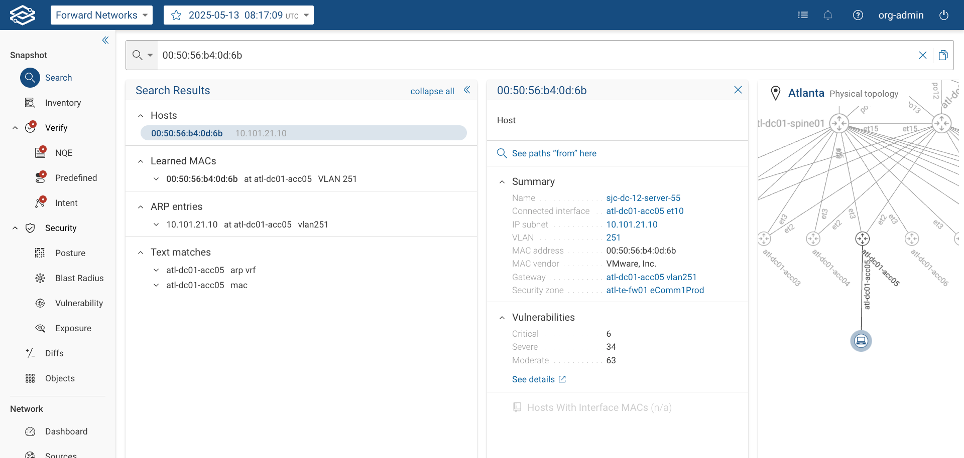 Search Mac Address
