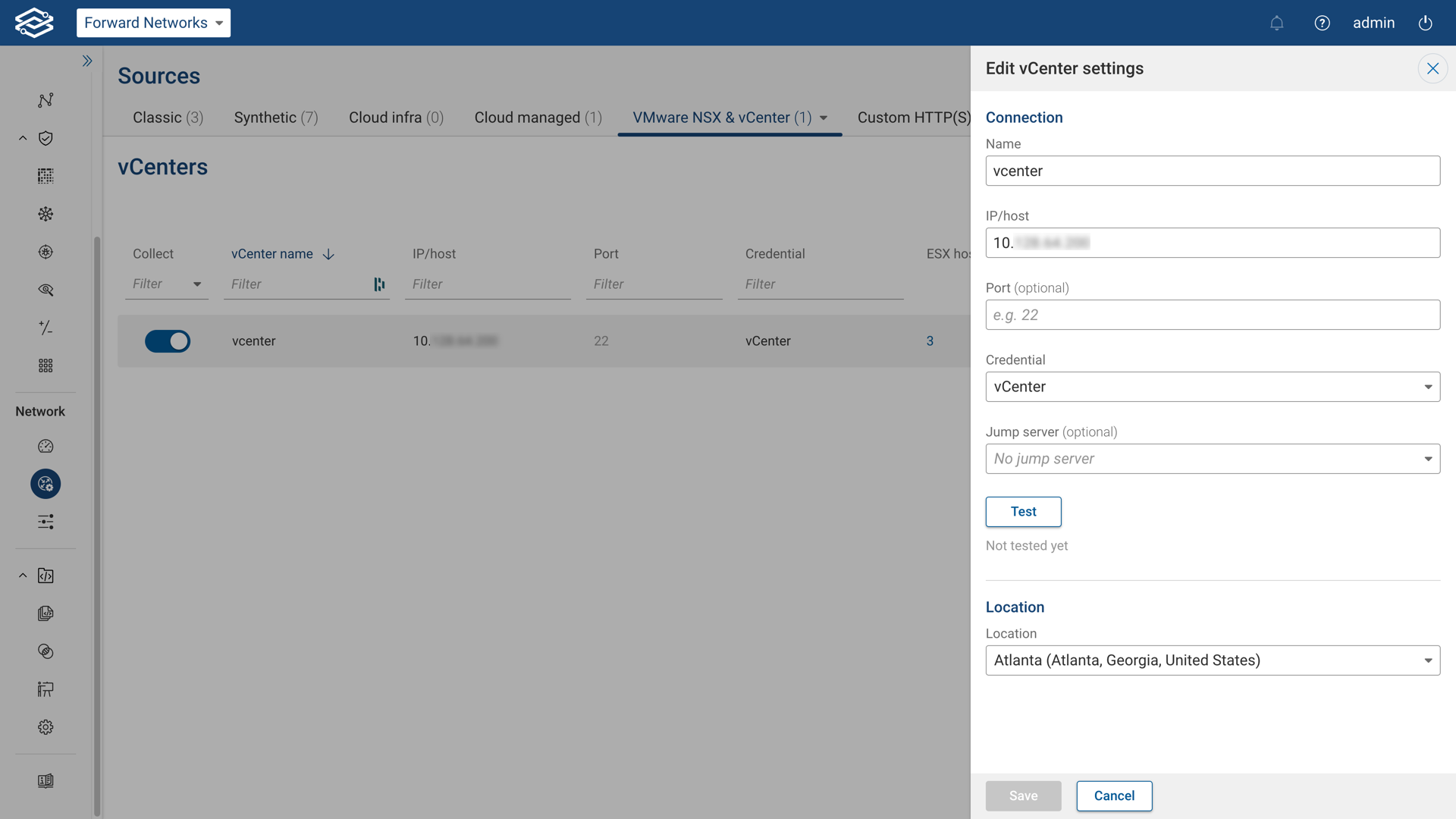 VMware Edit Vcenter