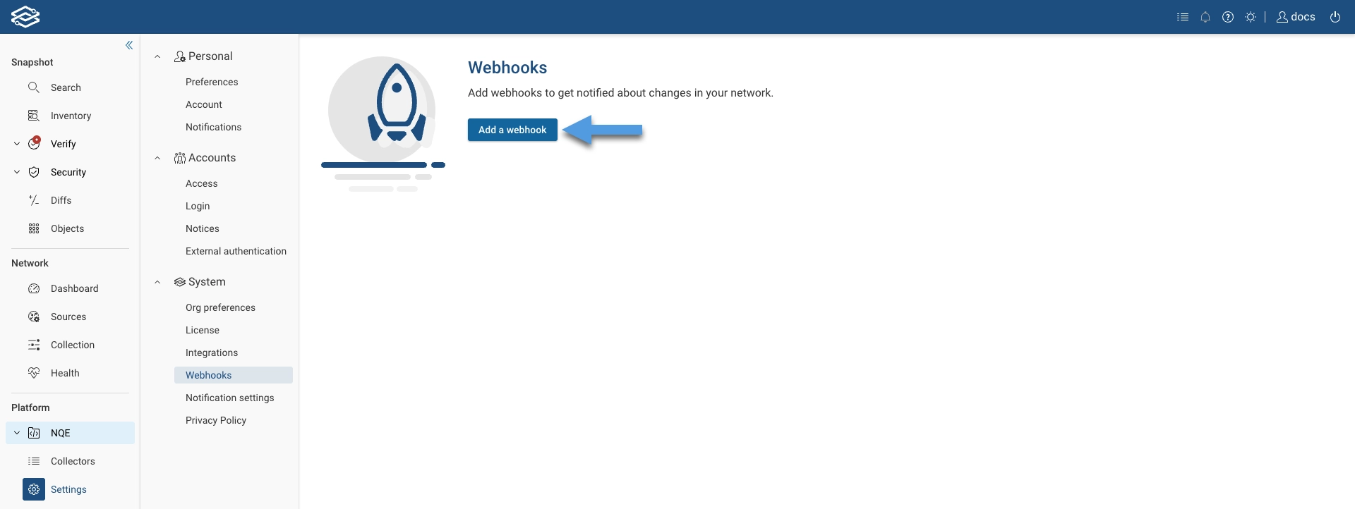 Webhooks Create