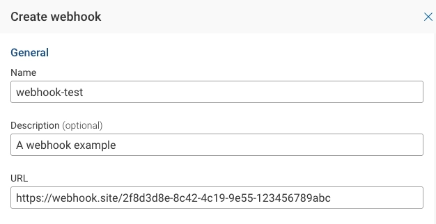 Webhooks Config General