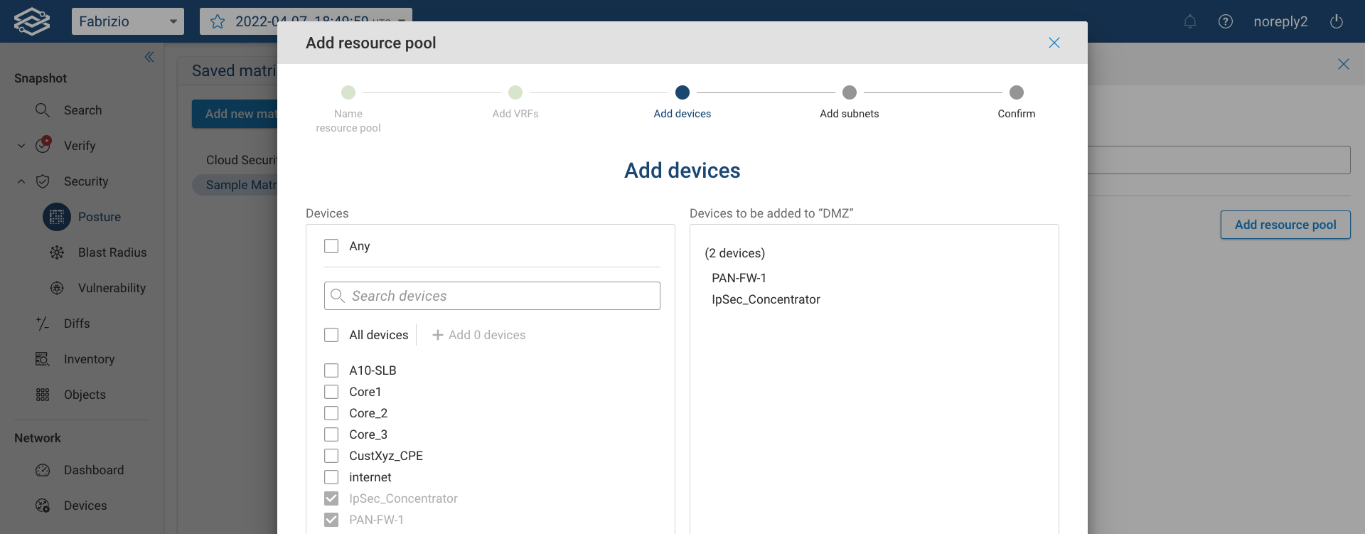 Security Posture Resource On-Prem Devices