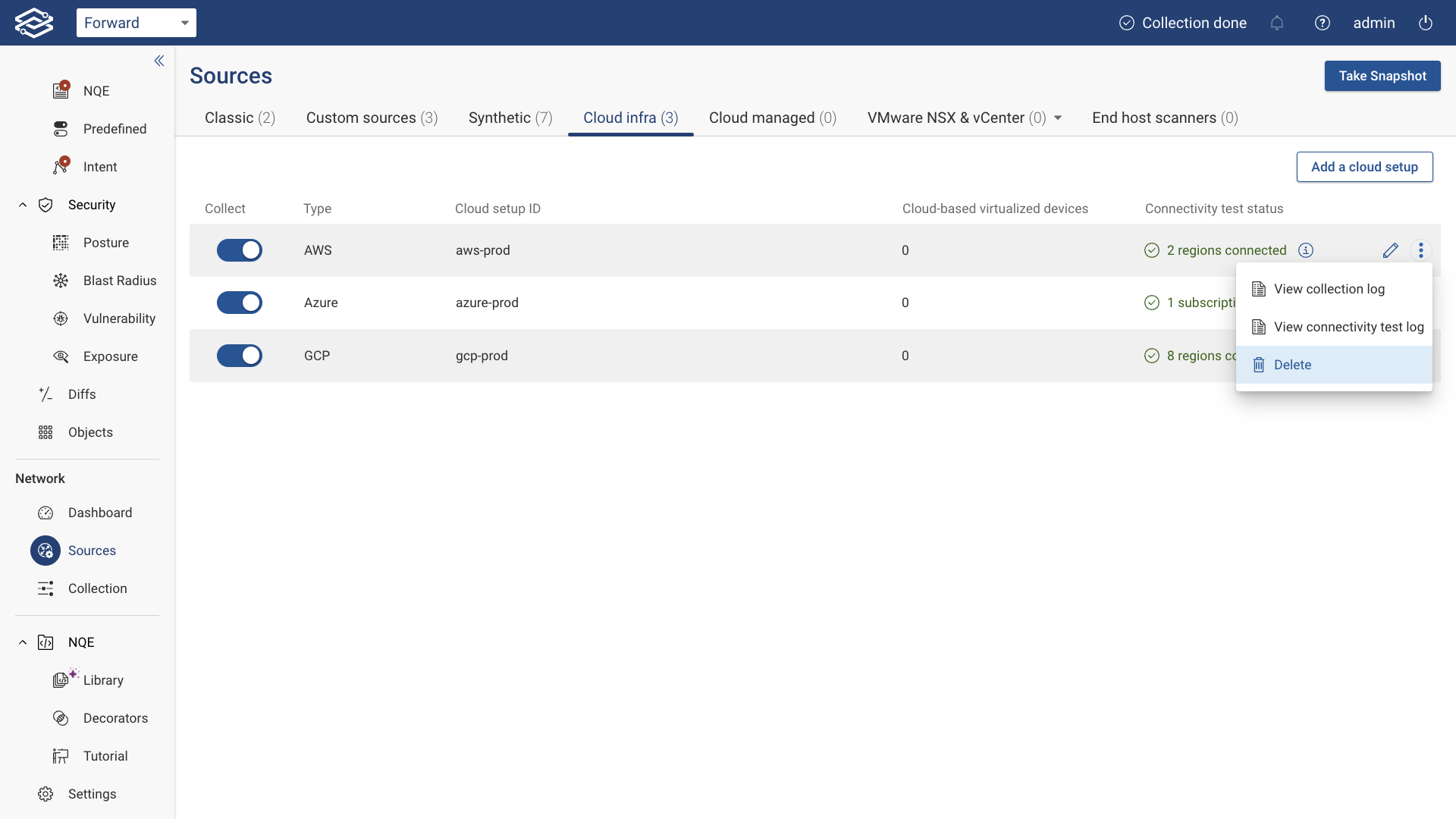 AWS Delete setup
