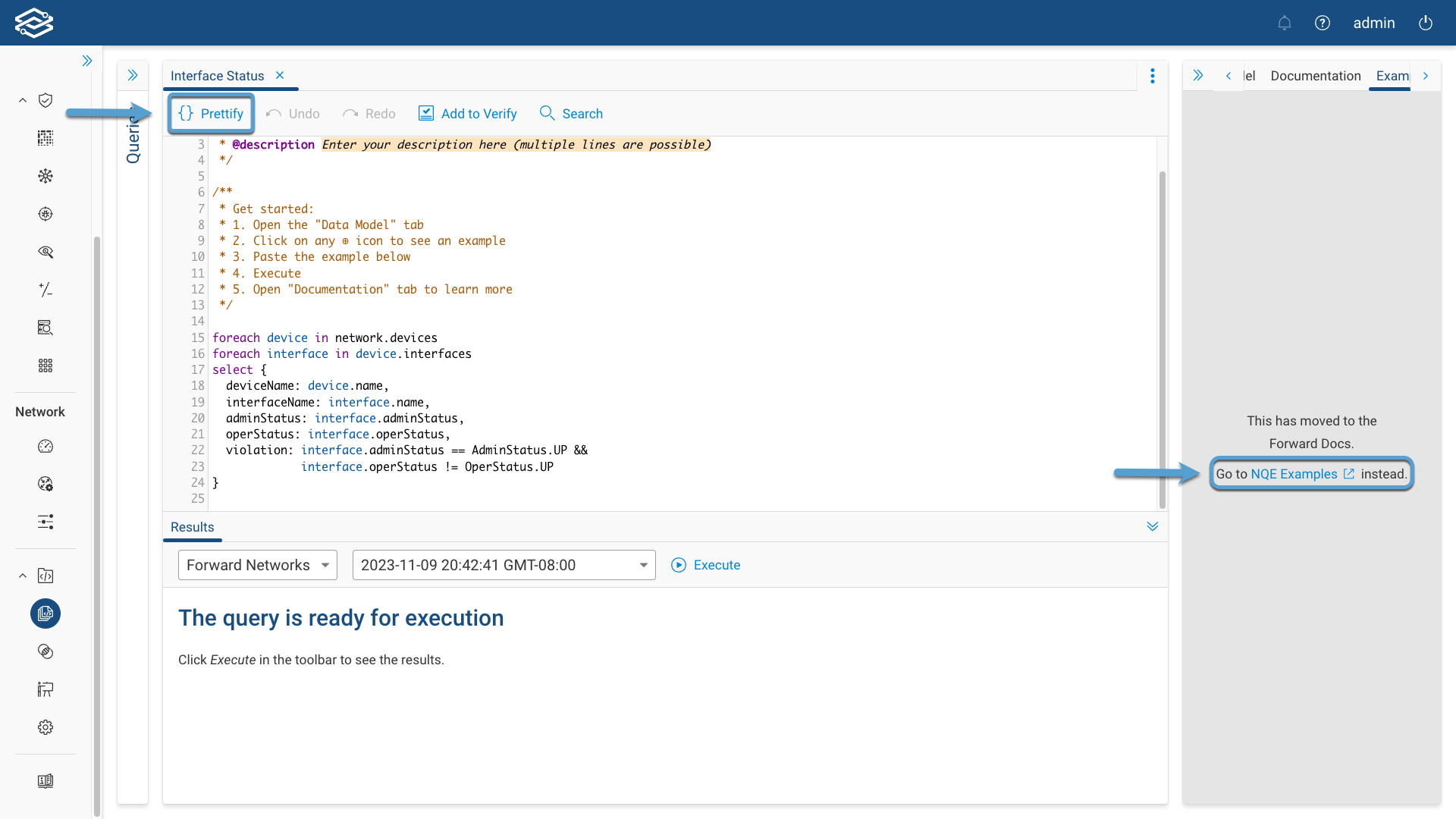 Editing a Query