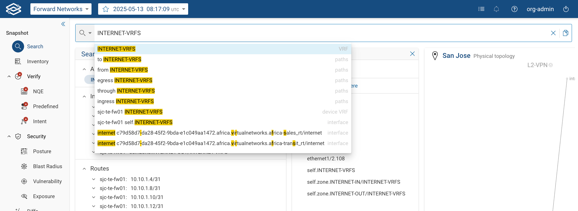 Search VRF