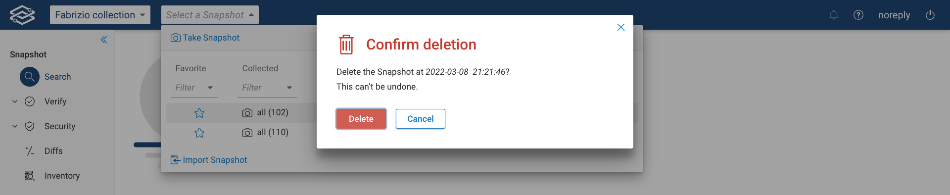 Snapshot Delete