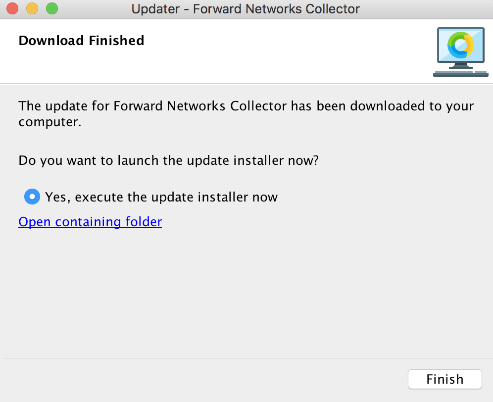 Collector Update Download Finished