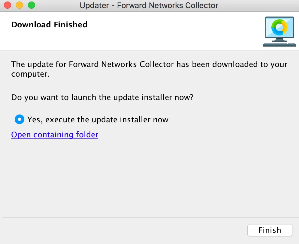 Collector Update Download Finished