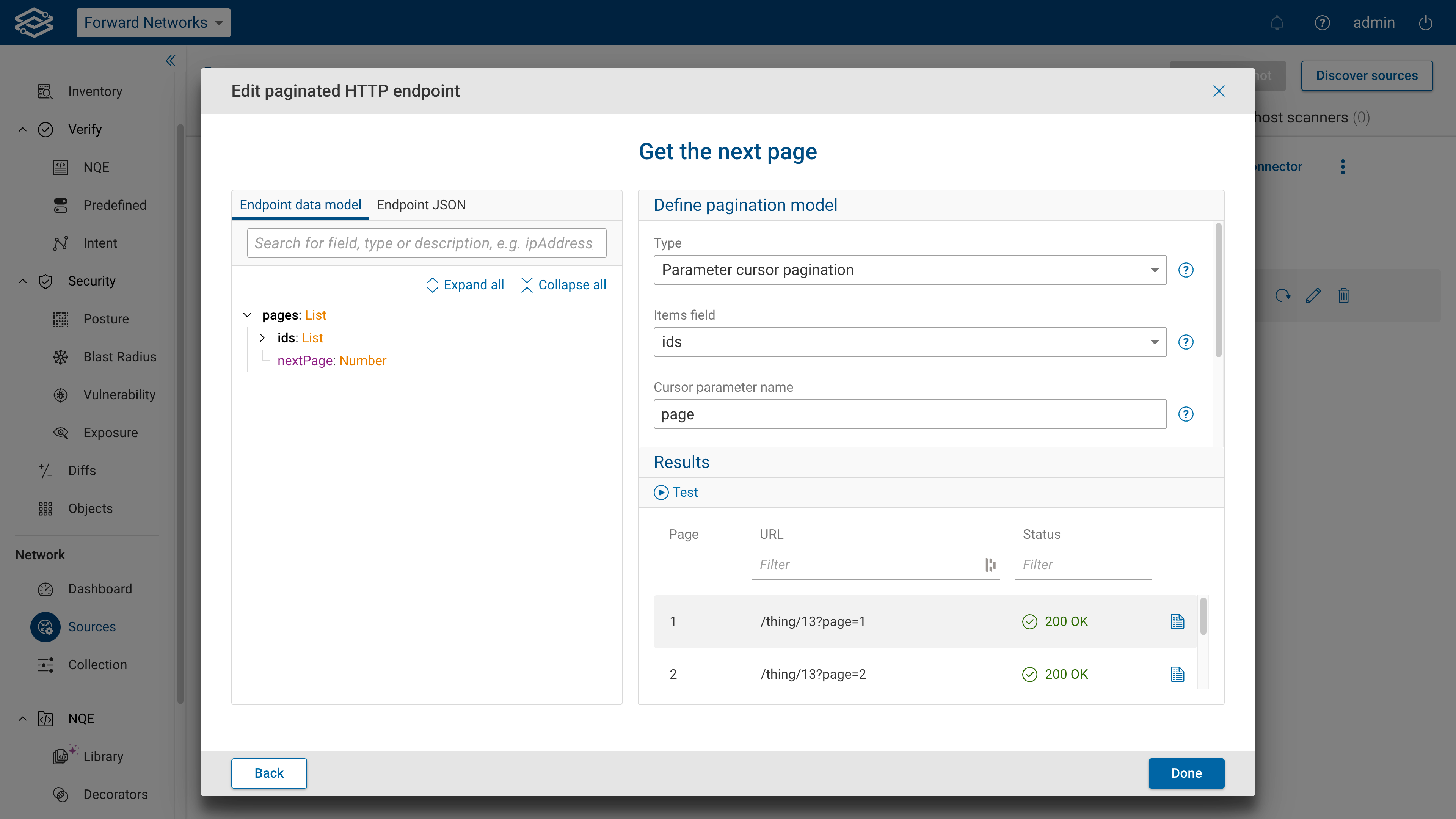 Adding Parameter Cursor Pagination