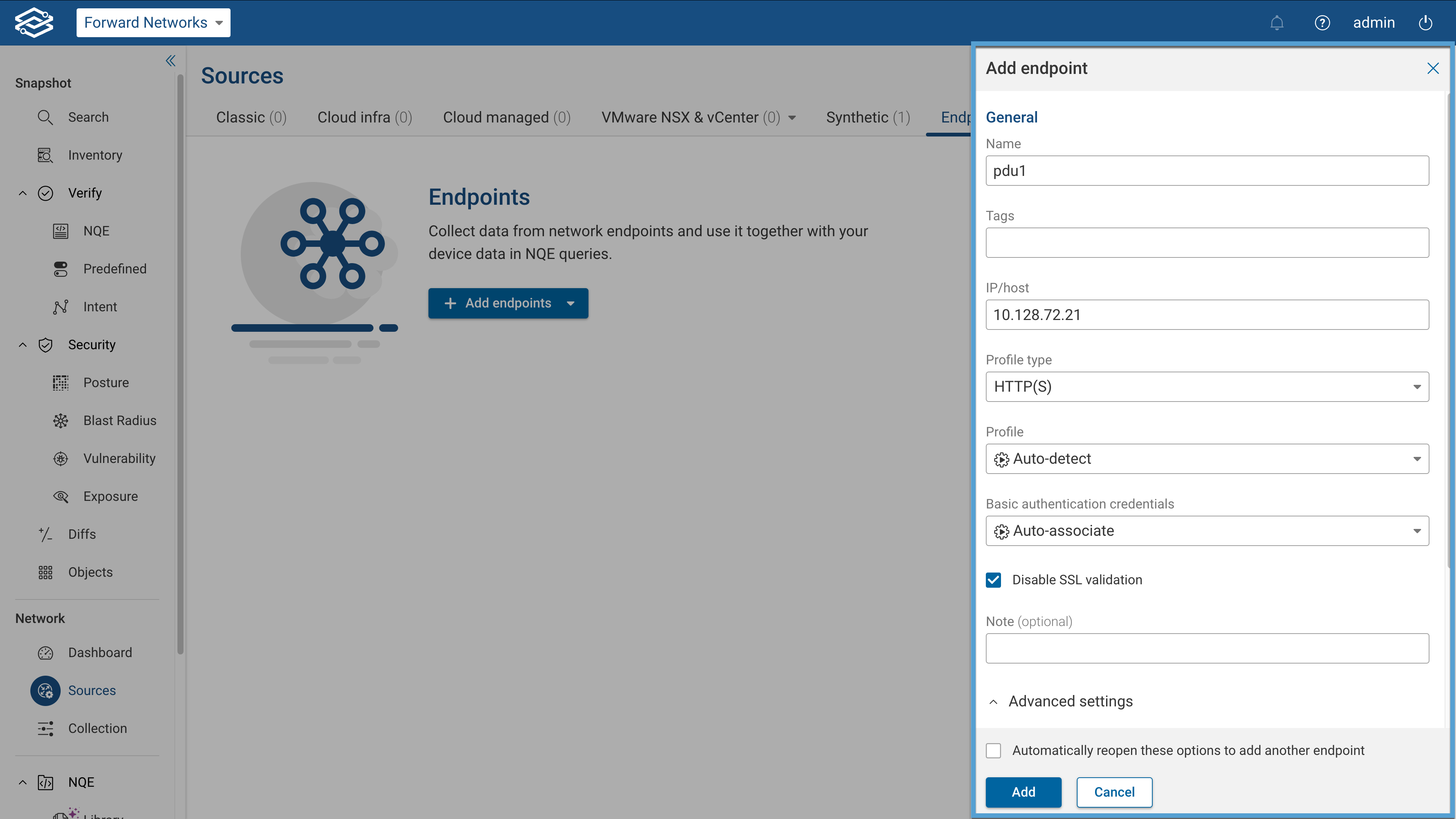 Manually Adding Endpoints