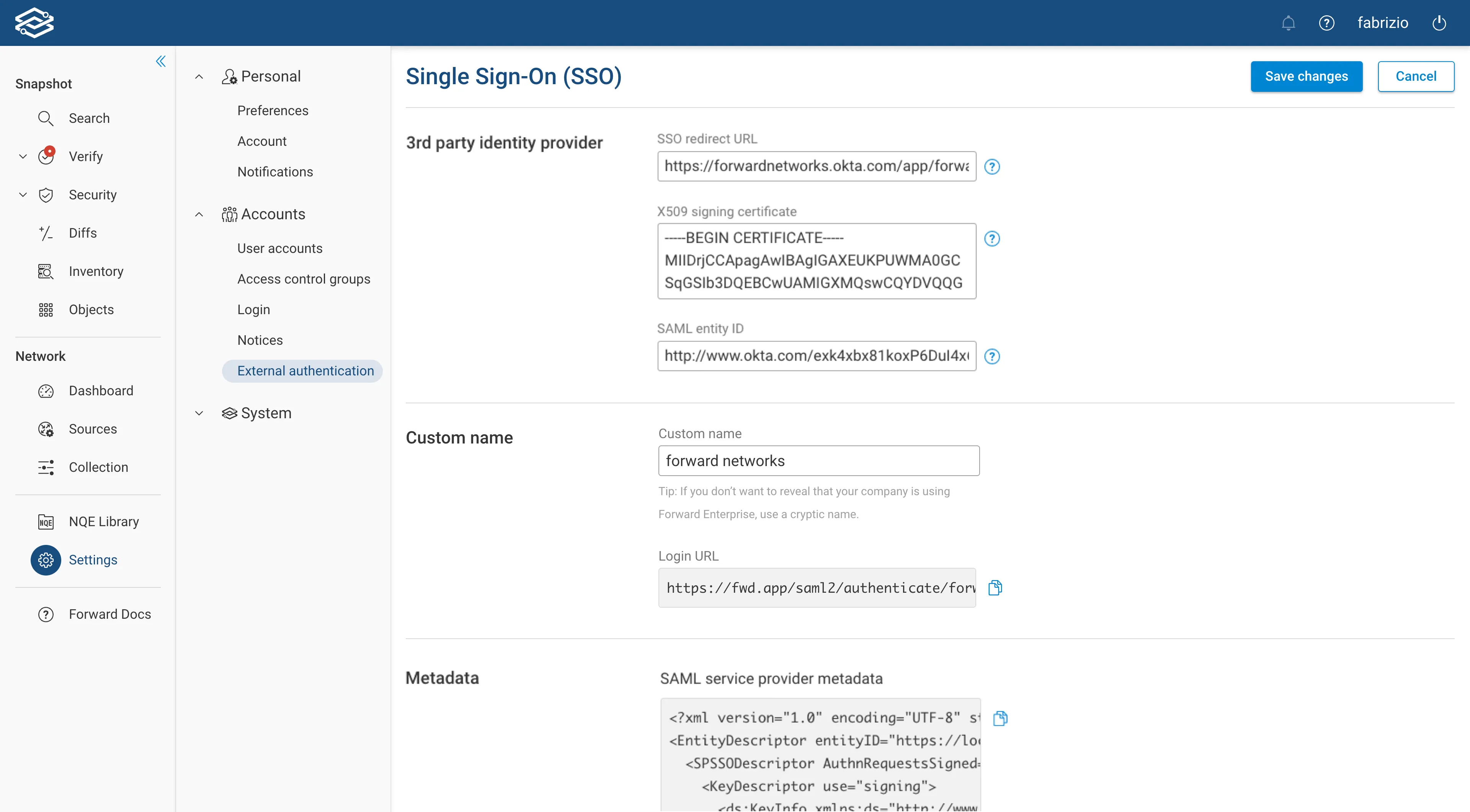 SSO Cloud Config