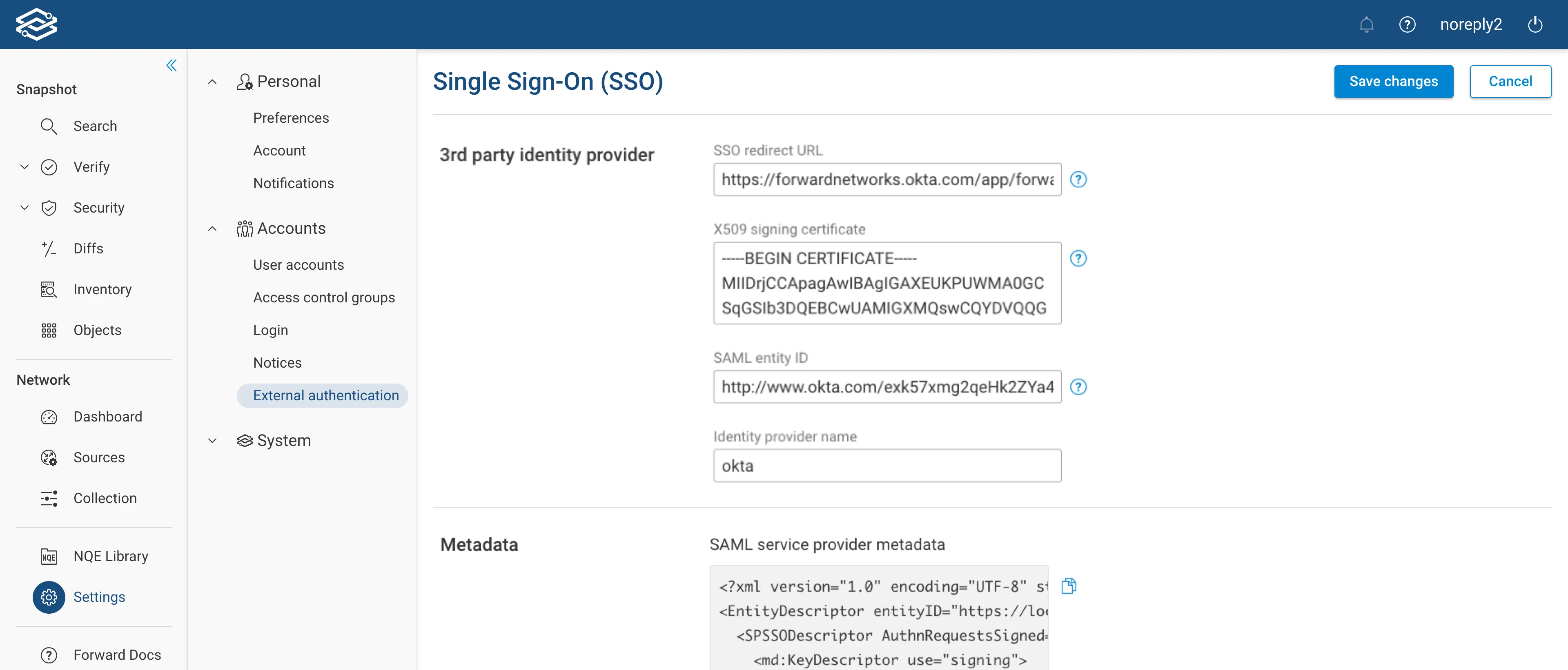 SSO Config