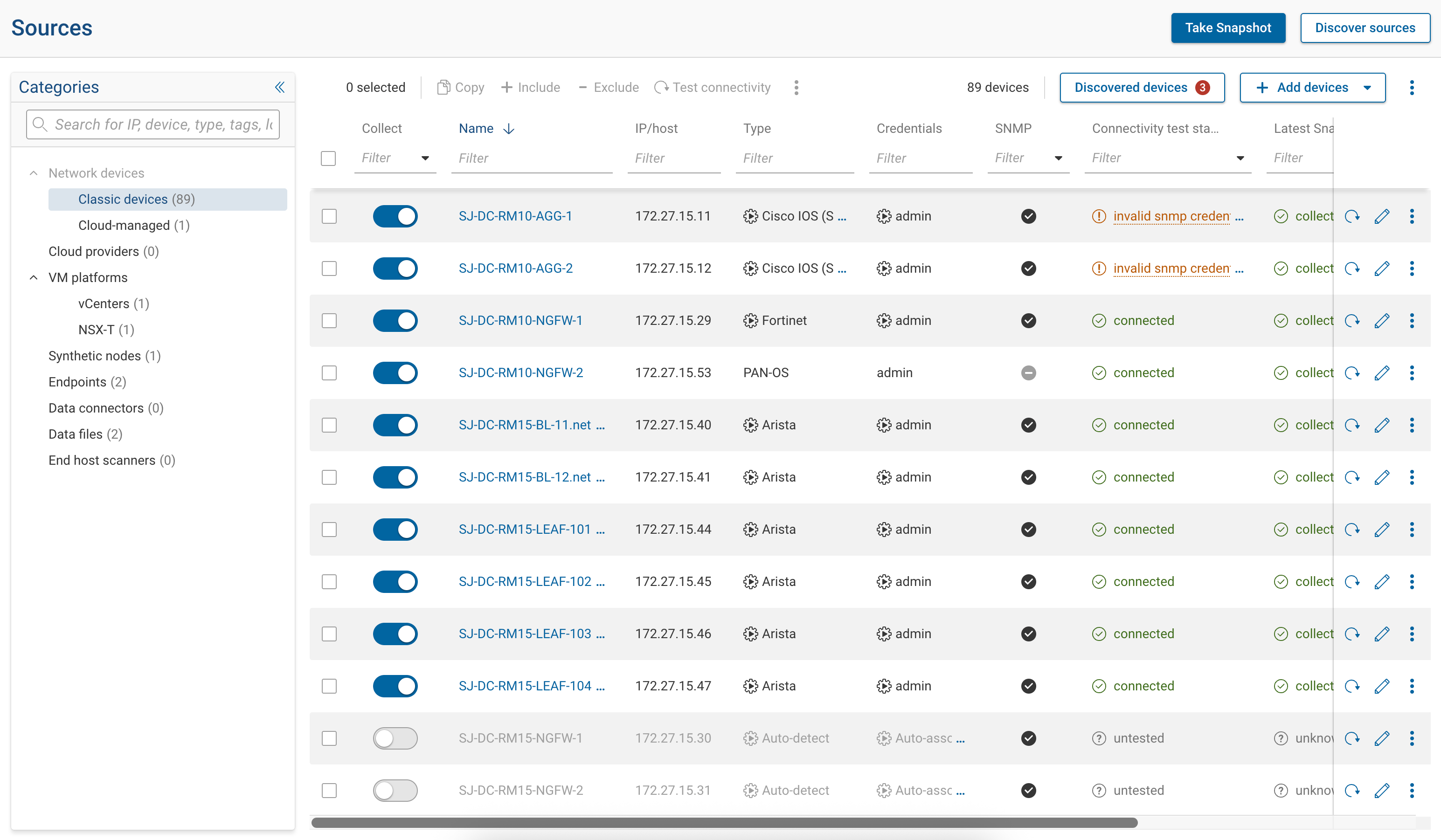 Sources Page Overview