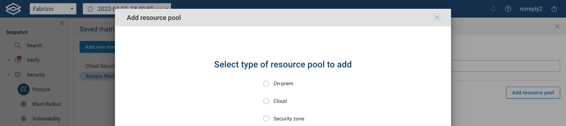 Security Posture Resource Pool Types
