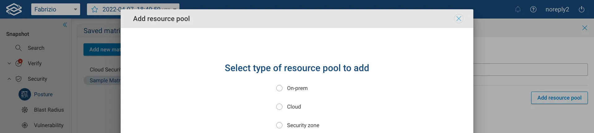 Security Posture Resource Pool Types