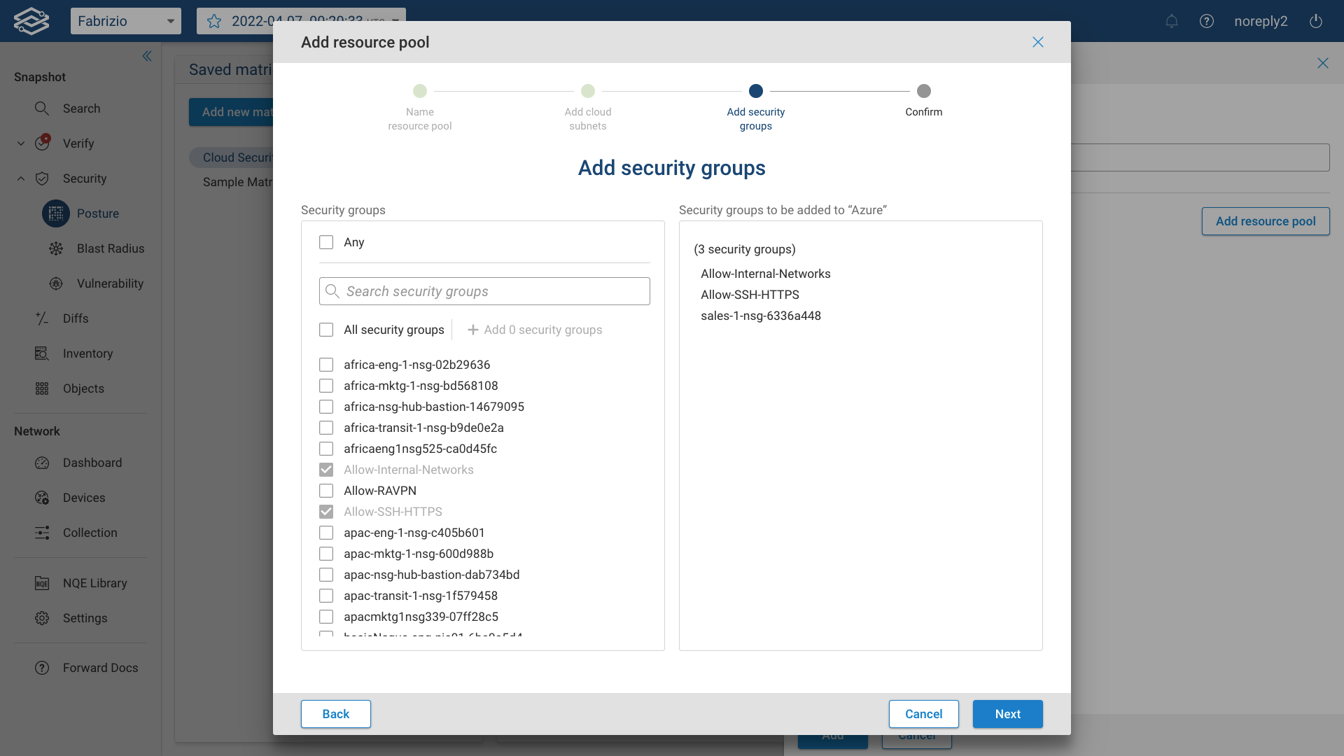 Security Posture Resource Cloud Security Groups