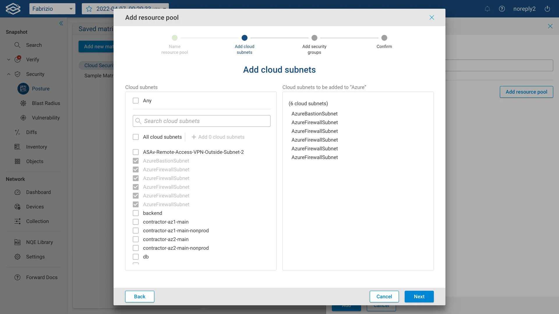 Security Posture Resource Cloud Subnets