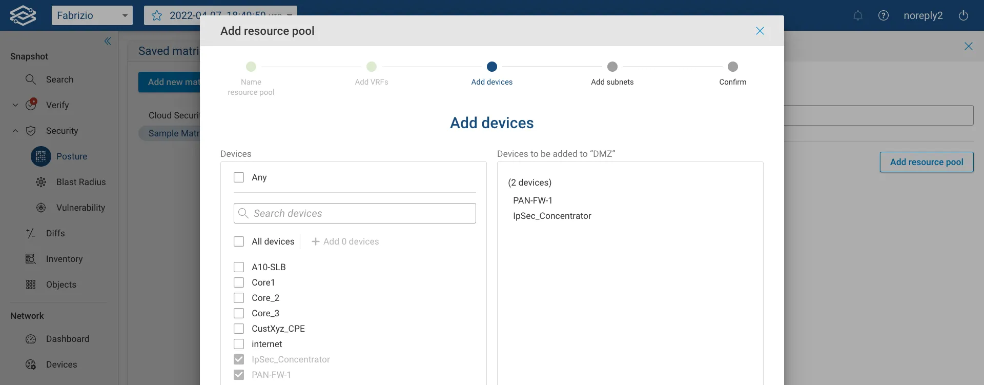 Security Posture Resource On-Prem Devices