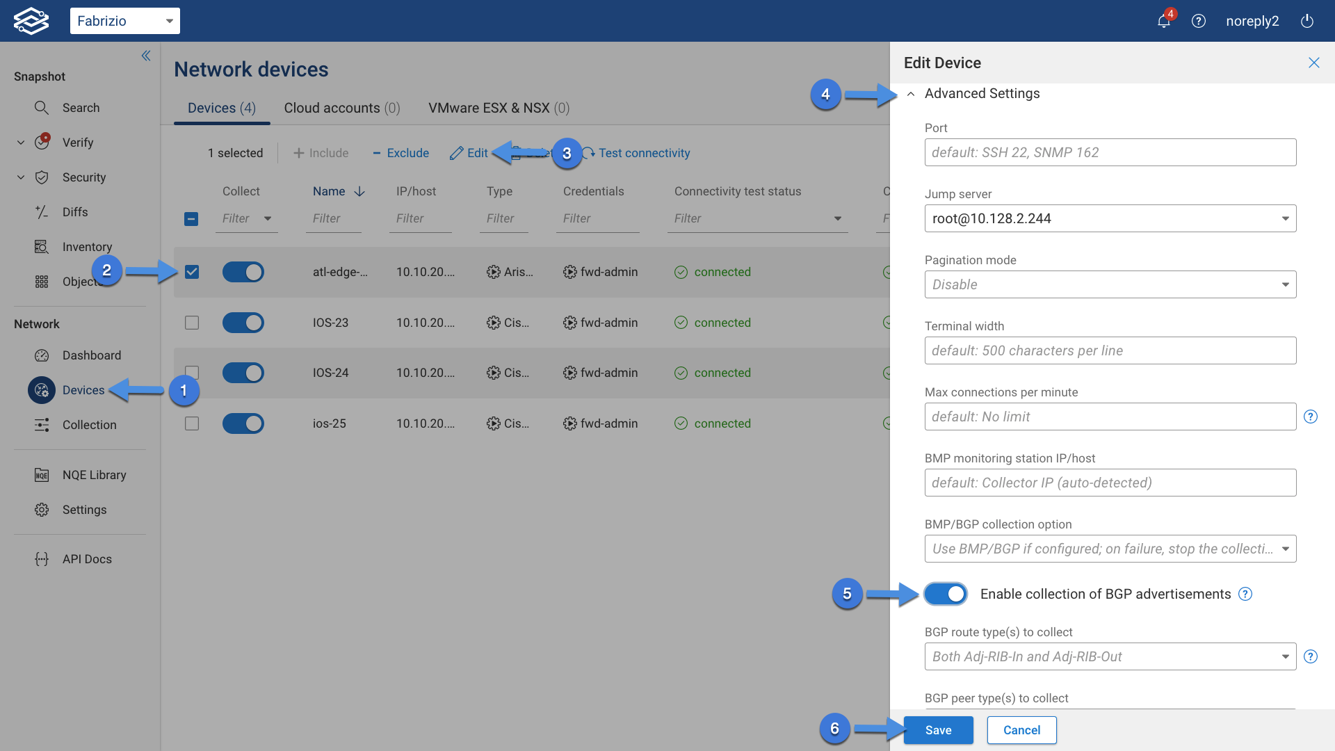 Enable BGP Collection