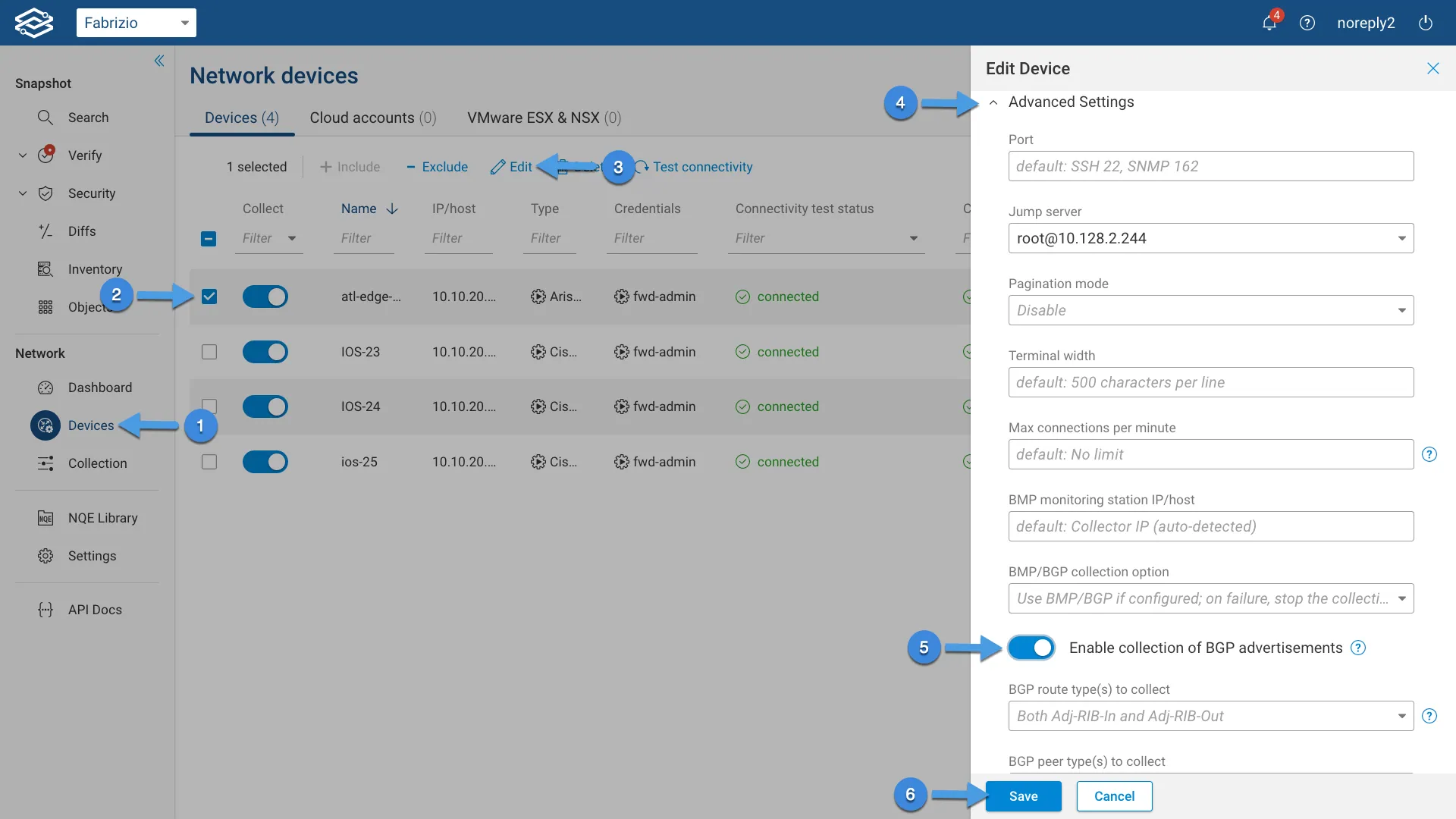 Enable BGP Collection