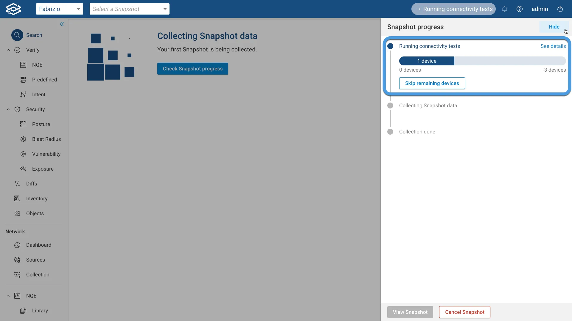 Connectivity test