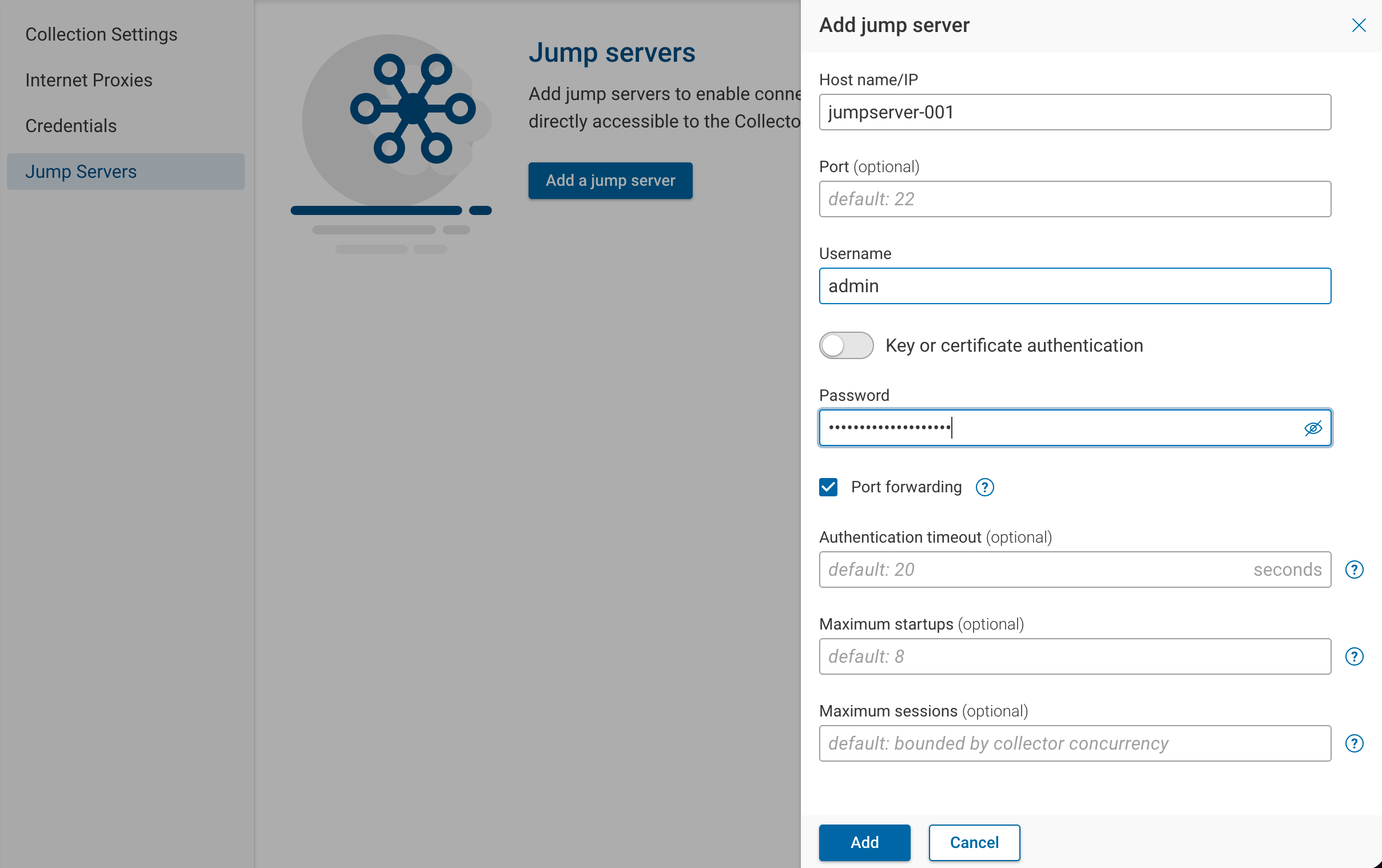 Password-based Jump Server