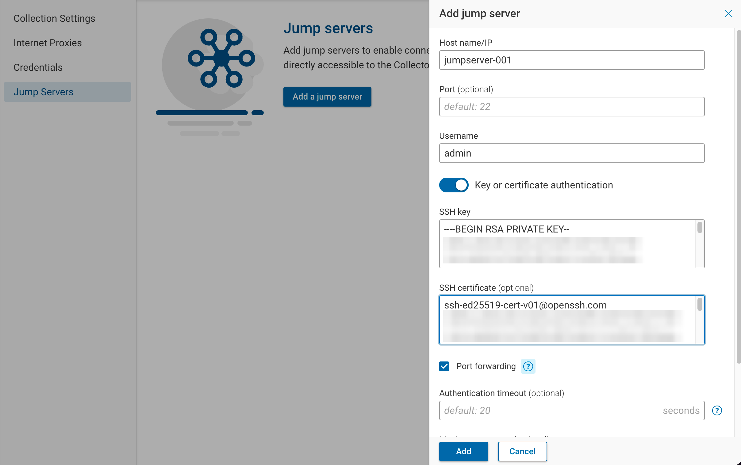 Jump Server using SSH key authentication