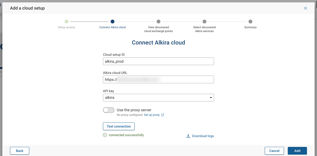 Configuring Alkira setup