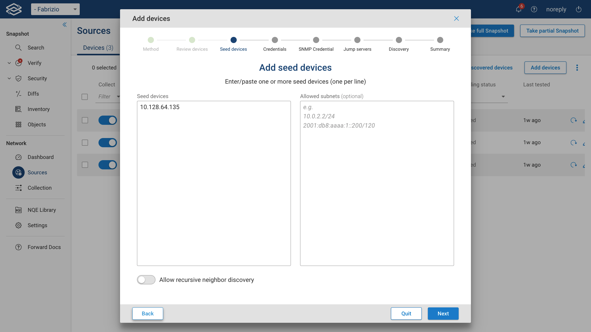 Cisco ACI Fabric Auto-Discovery Add Seed
