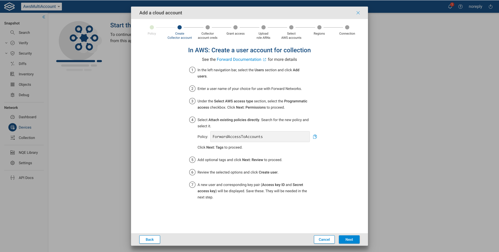 AWS Create Collector Account
