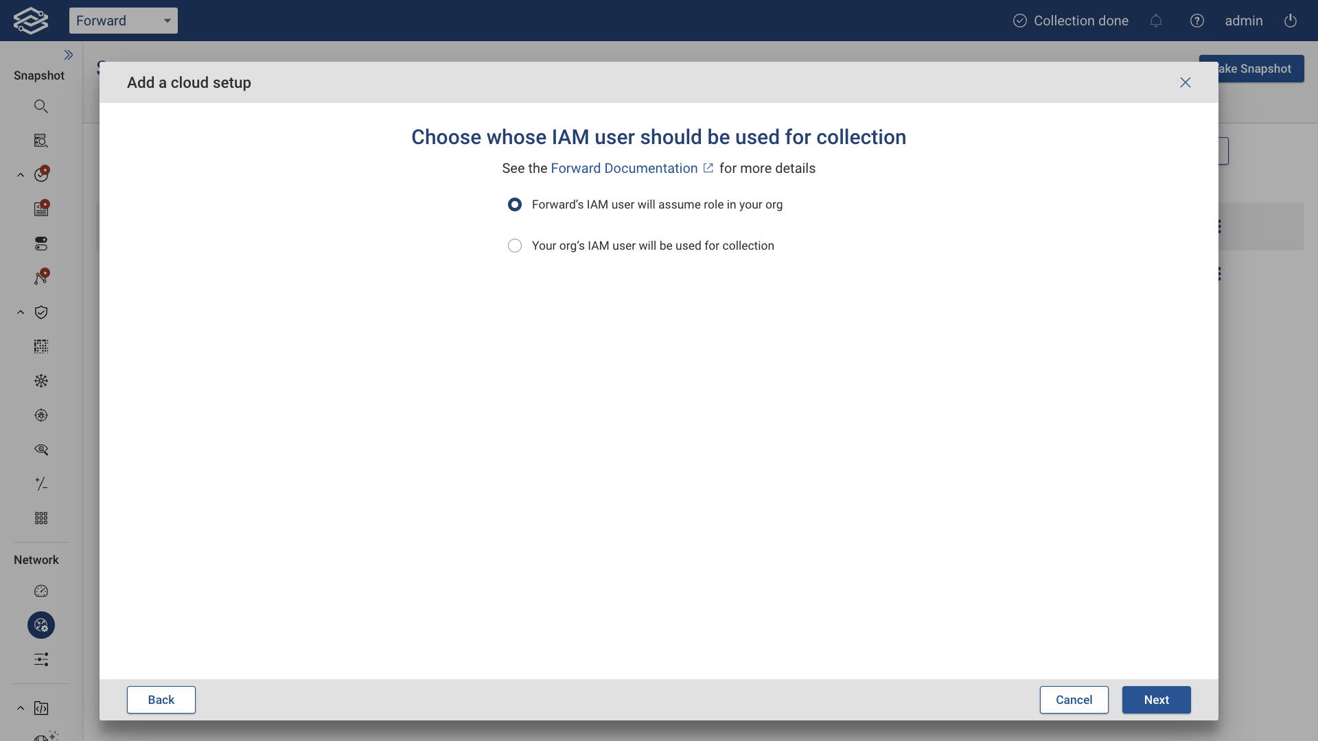 Multiple Account Forward's IAM user