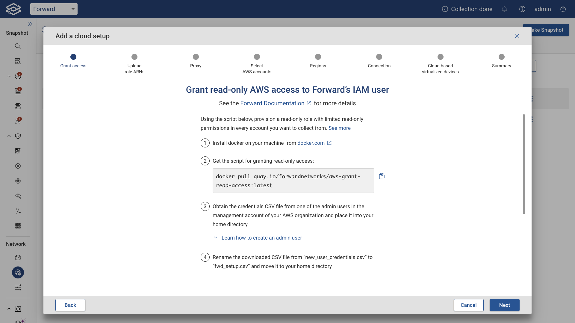 Multiple Account Grant Read only Access