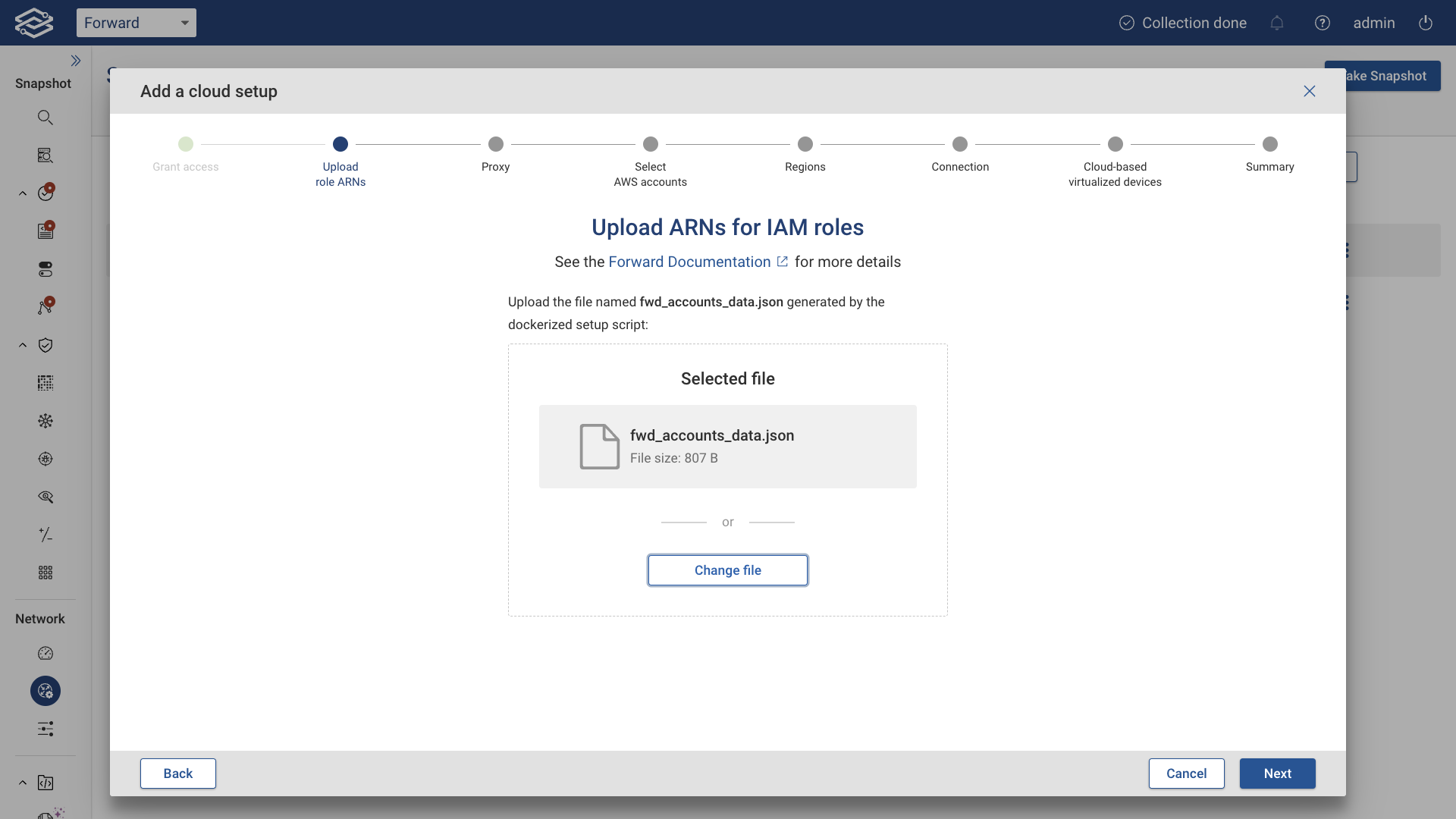 Multiple Account Forward IAM Upload ARN