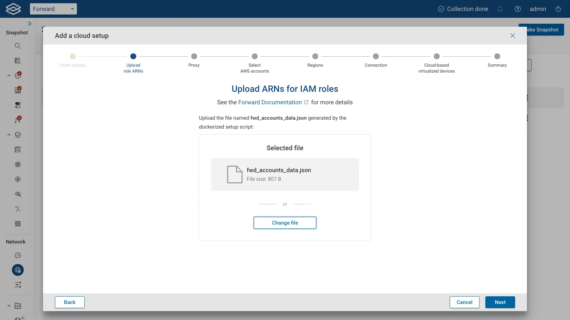 Multiple Account Forward IAM Upload ARN