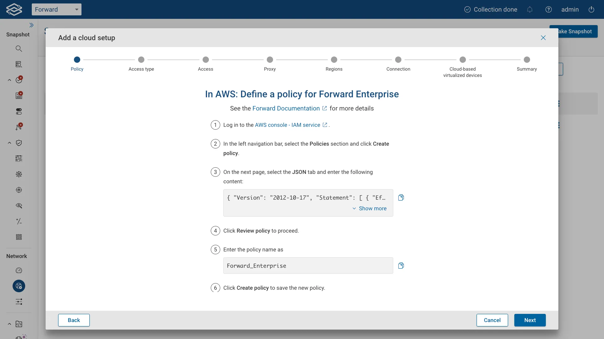 AWS Define Policy