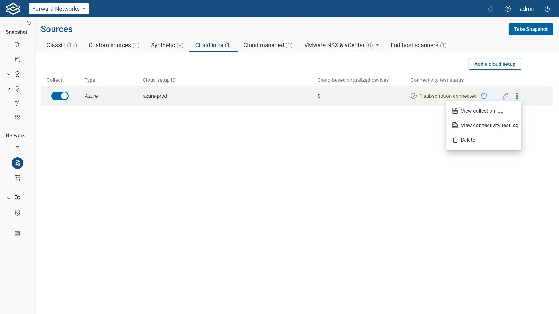 Azure Delete setup
