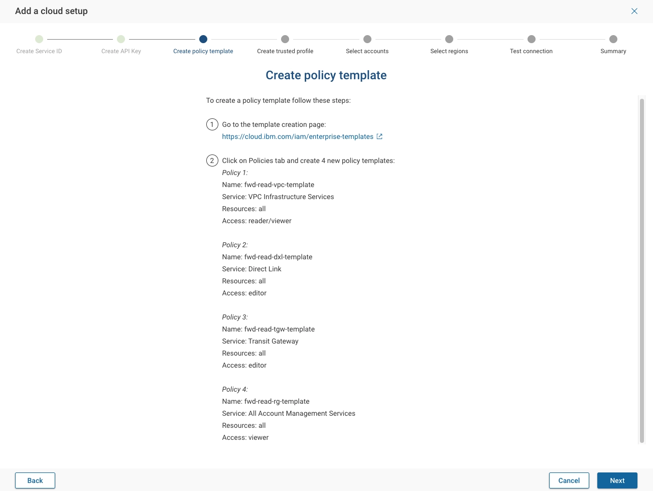 IBM Cloud Policy Template