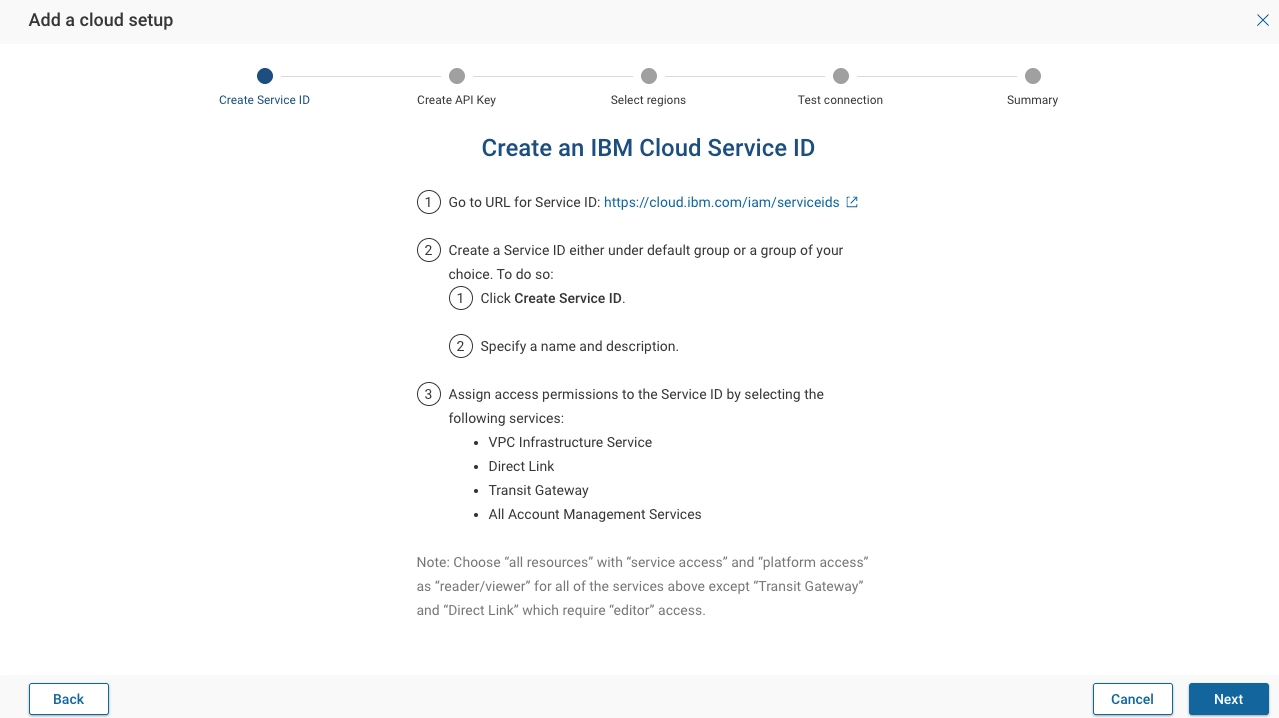 IBM Cloud Service ID